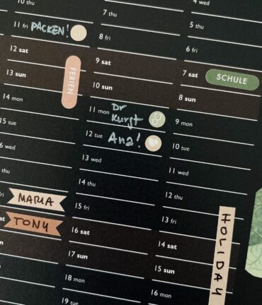 kalendarz ścienny czarny, planer scienny, wall planner black, 2025, 2026, 2027, 2028, 2029, 2030