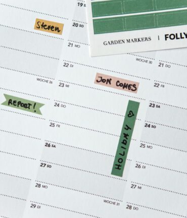 Follygraph wall calendar stickers 2026 2027 kalendarz scienny planer scienny