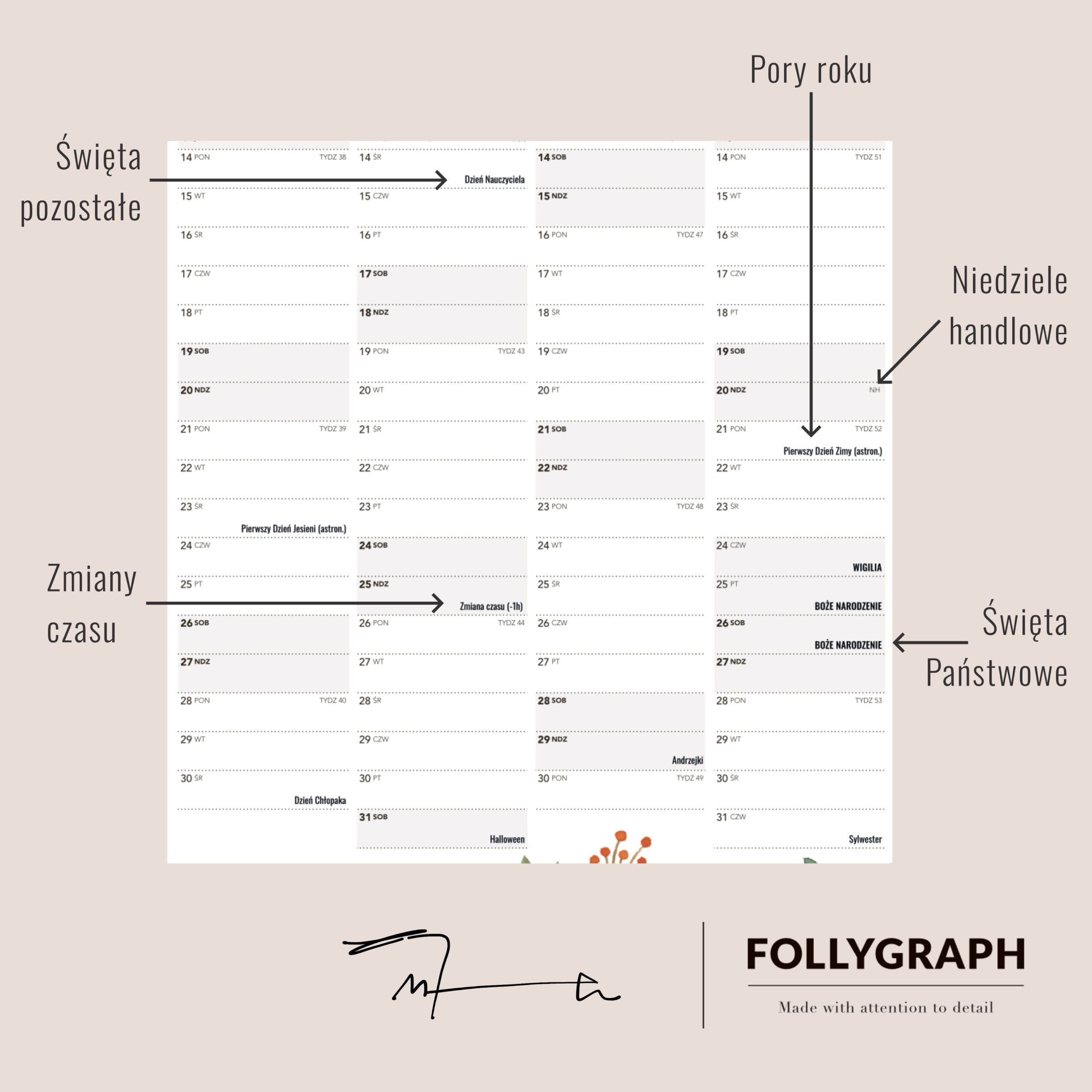 Planer ścienny - obrazek 2