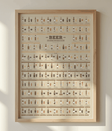 Follygraph poster, chart, infographic, kitchen print, yoga poster, stock market technical analysis, coffee guide, yoga asanas