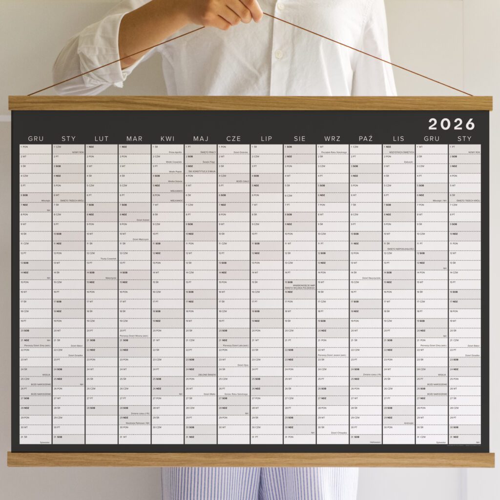 kalendarz scienny - planer scienny - follygraph - 2025 2026 2027 20282029 2030