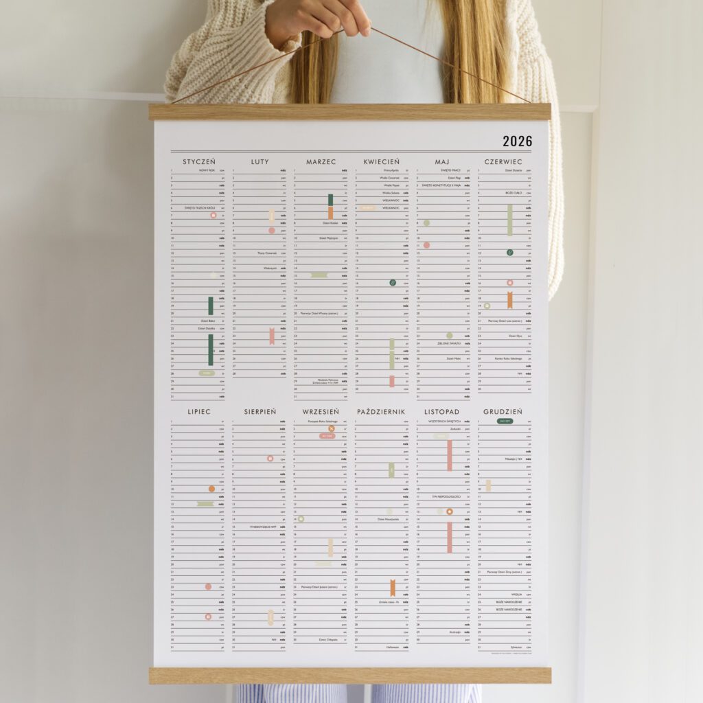 kalendarz scienny - planer scienny - follygraph - 2025 2026 2027 20282029 2030