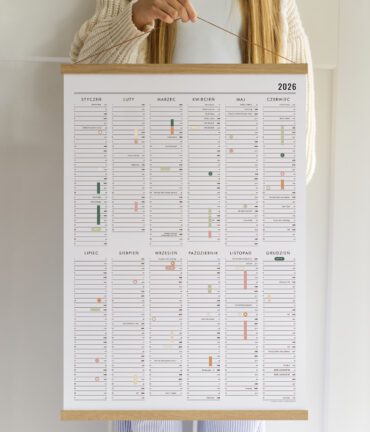 kalendarz scienny - planer scienny - follygraph - 2025 2026 2027 20282029 2030