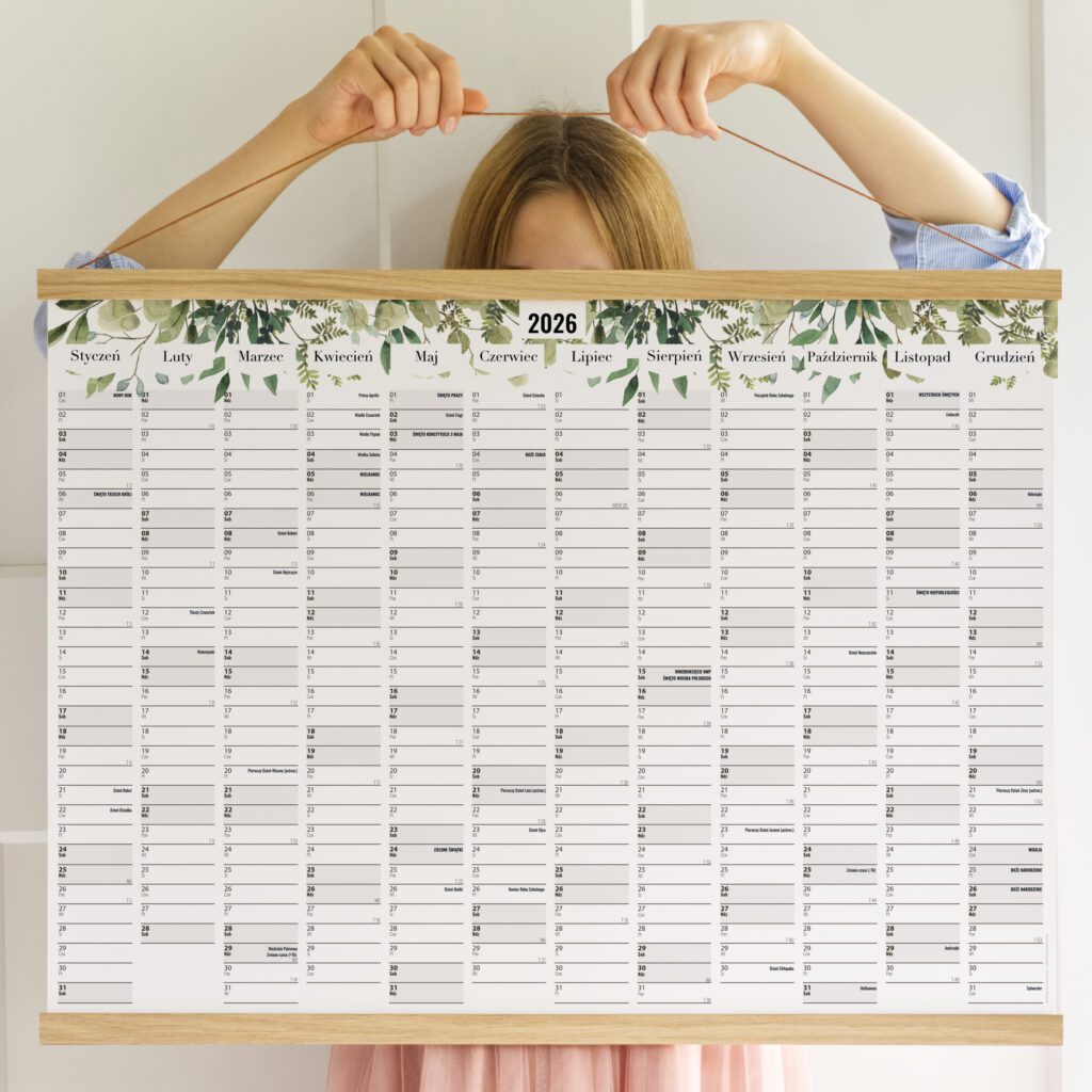 kalendarz scienny - planer scienny - follygraph - 2025 2026 2027 20282029 2030