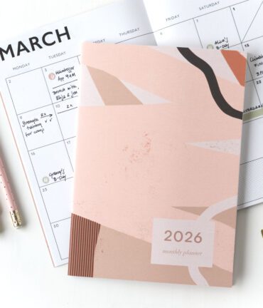 planer 2026 a5 angielski miesieczny poreczny do torebki Follygraph