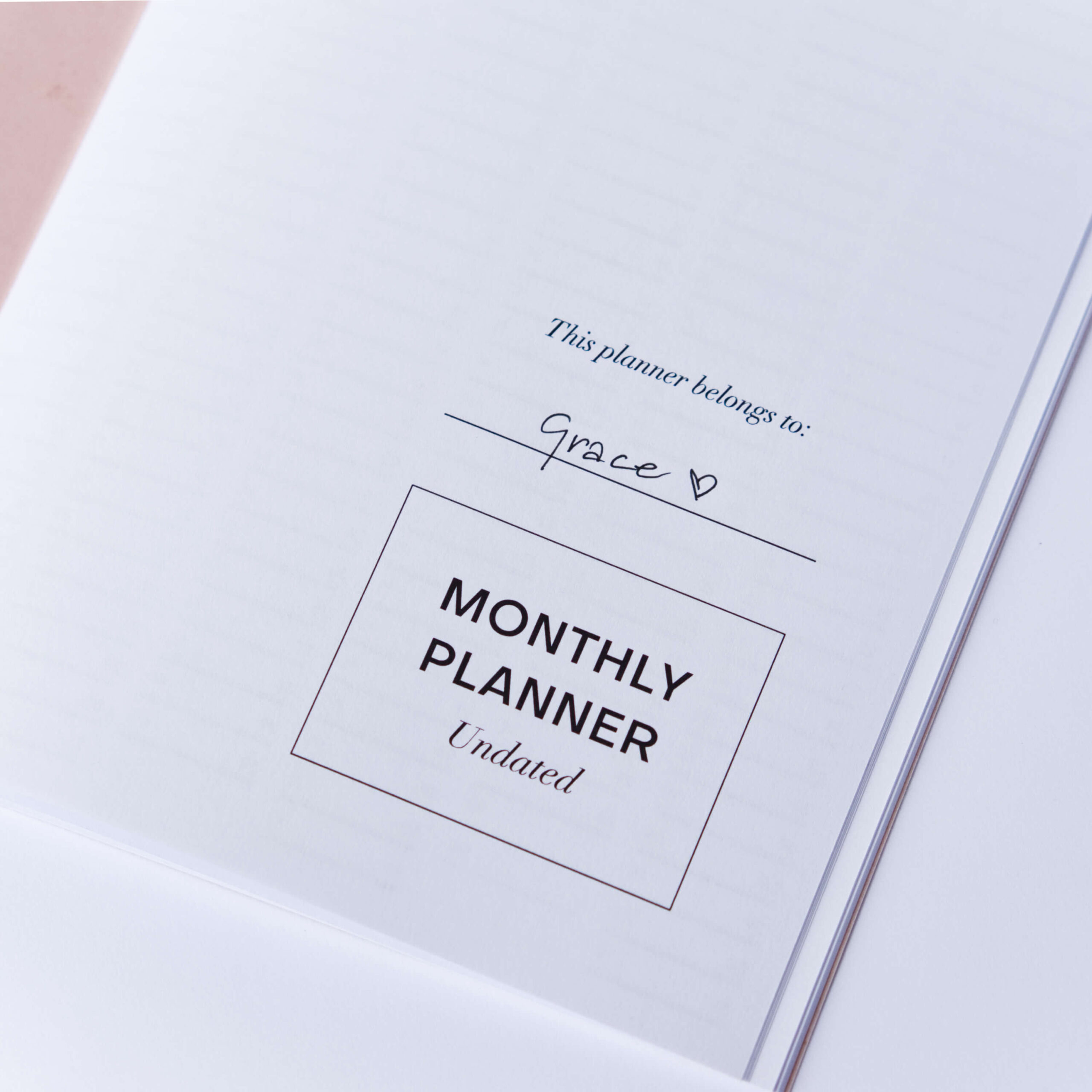 planer miesieczny niedatowany A5 Follygraph